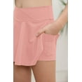 thumbnail image 2 of Sherrylily Girls Sport Skirts with Pockets Shorts Cross High Waist Tennis Golf Solid Cute Athletic Skirt, 2 of 6