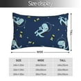 thumbnail image 4 of Kll Space Dinosaur Pillow Covers Envelope Closure,Super Soft And Cozy Fuzzy Fleece Pillow Case Cover 14"X20", 4 of 9