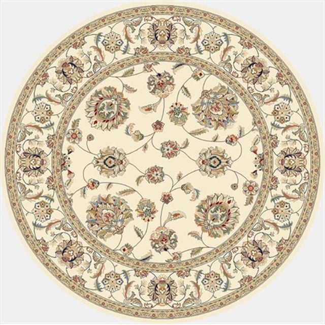 Dynamic Rugs ANR8573656464 Ancient Garden 7.10 57365-6464 Rug - Ivory/Ivory