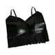 thumbnail image 2 of Top de tubo de cuero sin mangas, top de cuero de PU para mujer, top de cuero con tirantes finos, camisola de cuero con tirantes finos, rendimiento confiable, 2 of 9