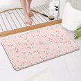 thumbnail image 4 of Pioneer Flower Floral Print Pattern Bathroom Rugs Mat, Non Slip Microfiber Bathroom Rug with Rubber Backing, Soft Mats for Bathroom Floor Tub Shower, 17"x30", 4 of 5