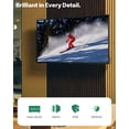 thumbnail image 3 of SYLVOX 75 inch Outdoor Smart Google TV, 4K QLED Mini LED, 120Hz Television, 2000 Nits Full Sun, IP55 Waterproof, Dolby Atmos, (Cinema), 3 of 18