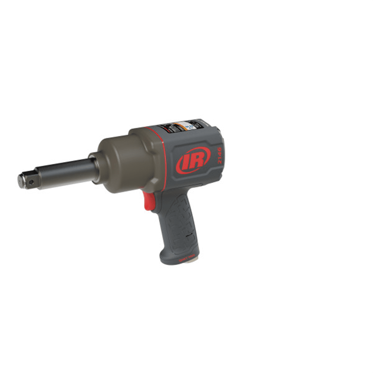 INGERSOLL RAND 3/4 Inch Air Impact Wrench, 3 Inch Ext Anvil, Quiet, 2,000 ft-lb Torque, Friction Ring-Thru-hole Retainer, Pistol Grip