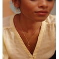 thumbnail image 2 of MEVECCO 18K Gold Plated Dainty Minimalist Carved Gold Moon Pendant Necklace for Women Gift, 2 of 5