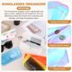 thumbnail image 3 of Funda para gafas de sol Uxcell, organizador de bolsa de gafas transparente, funda protectora de plástico claro para gafas de sol y gafas - 2 piezas (multicolor), 3 of 6