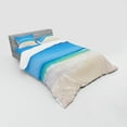 thumbnail image 2 of Ambesonne Nature Bedding Set 4 Pcs, Paradise Sunny Sky Scene, Queen, Cream Blue, 2 of 2