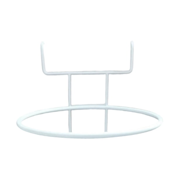 Maceta colgante con barandilla para maceta, cesta colgante para decoración de jardín, soporte multiusos para plantas, para el hogar y el patio. Blanco