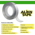 thumbnail image 3 of 3Pcs Nano Double Sided Tape, Multipurpose Removable Adhesive Transparent Grip Mounting Tape Washable Strong Sticky Heavy Duty for Carpet Photo Frame Poster Décor As Seen on TV, 3 of 6