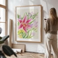 thumbnail image 3 of Oriental Lily with Freesia - Glen Rock Pennsylvania Drawing Floral Flowers Botanical Nature Pastel Unframed Wall Art Print 16 x 24 inches, 3 of 16