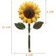 thumbnail image 4 of 2 ganchos de girasol de metal vintage para decoración de llaves para el hogar, oficina, baño, 11 Feliz Sencillez, 4 of 5