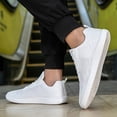 thumbnail image 5 of S-Men'S Breathable Mesh Sneakers - Lightweight, Non-Slip Running Shoes Casual Sneakers | Stylish Mesh Shoes | Durable Rubb with Anti-Odor Technology, White Low-Top Design for Casual and Athletic We+K, 5 of 9