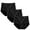 507_Black, variant on ZHENHONG Seamless Underwear for Women 3pcs Hot High Waist Ladies Ladies Sexy Postpartum Tummy Tucking and Hip Lifting