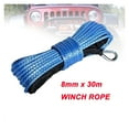 5/16" X 100' Synthetic Winch Rope Cable 13500 LBs Recovery Replacement