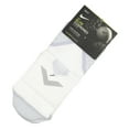 thumbnail image 3 of Nike Men's Elite Cushioned Quarter Socks sz 6 (14-16) White Gray Reflective Golf Running, 3 of 5