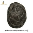 thumbnail image 2 of Lyrical Hair Toupee for Men Fine Mono Mens Toupee Human Hair Replacement Systems Monofilament with NPU Hairpiece for Man Black Brown Blonde Gray Hair Wig Unit, 2 of 6