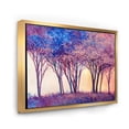 thumbnail image 3 of Designart 'Colorful Blue Trees Abstract Forest Landscape' Modern Framed Canvas Wall Art Print, 3 of 5