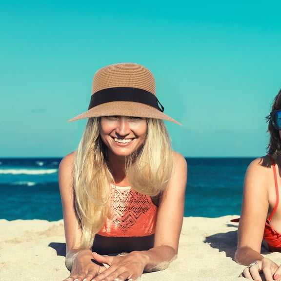 LOLIPPYY Light Brown Foldable Baseball Hat Handcrafted with Breathable Woven Fibers, Perfect for Travel and Outdoor Activities