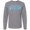 Athletic Heather, variant on Inktastic Mermaid Vibes Text in Blues Long Sleeve T-Shirt