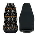 thumbnail image 4 of Renewold Skeleton Pumpkin Bat Car Seat Covers Set 2 PCS Universal Soft Car Seat Protection Halloween Auto Interior Accessories Decor for Men Women, 4 of 7