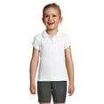 thumbnail image 2 of Lands' End School Uniform Girls Short Sleeve Feminine Fit Interlock Polo Shirt, 2 of 3