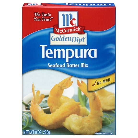 McCormick GOLDEN DIPT Tempura Seafood Batter Mix, 8.0 oz Box