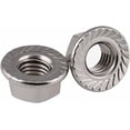 thumbnail image 2 of Nut Insertion M5 M12 Left Hand Thread Hex Serrated Flange Nut 304 Stainless Steel Reverse Thread Hexagon Serrated Spinlock Flange Nuts Tool (Size : M5(5pcs)), 2 of 5