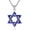 A01-Star of David, variant on Star of David Pendant Necklace for Men 925 Sterling Silver Jewish Star Pendant Collar De La Estrella De David Jewish Gifts for Men