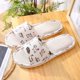 thumbnail image 1 of Pantuflas de algodón para mujer, estilo veraniego, para el hogar, para interiores, con suelo de madera, suela suave, antideslizantes, de EVA, para parejas, 1 of 6