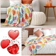 thumbnail image 7 of Candy Hearts Blanket Christmas Valentine's Day Gifts Colorful Heart Soft Warm Travel Throw Conversation Blanket 50 x 60 Love Collection Plush Blanket for Women Couple Bed Sofa Gifts, 7 of 7