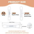 thumbnail image 2 of Uxcell 12Pcs Soporte Magnético para Lápices, Soporte de Lápiz Magnético de Silicona para Refrigerador, Pizarra, Escritorio, Clipboard, Blanco, 2 of 6