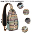 thumbnail image 5 of Ethnic Tribal Sling Backpack Abstract Artistic Lightweight Crossbody Bag for Commuting, 5 of 5