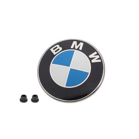 Emblema del capó BMW logo insignia redonda 82 mm genuino OE