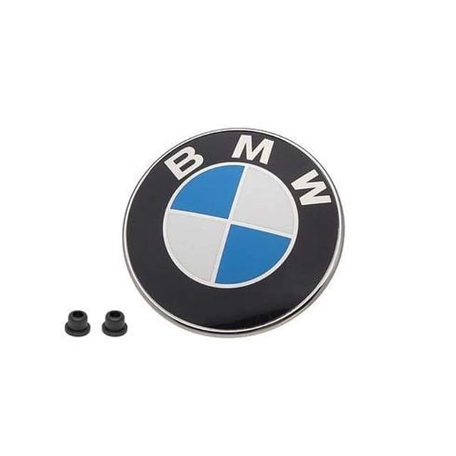 Emblema del capó BMW logo insignia redonda 82 mm genuino OE