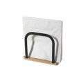 thumbnail image 4 of Porte-Serviettes Sur Pied En Métal Avec Fond En Bambou, 4 of 4