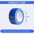 thumbnail image 2 of Painters Tape 2 Inch Wide, 4 Rolls Blue Masking Tape, 2 Inches x 55 Yards x 4, 2 of 5