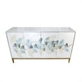 thumbnail image 5 of Pasargad Home Annabelle Sideboard 4 Floral Doors 2 Drawers Bronze Metal Frame, 5 of 11