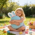 thumbnail image 6 of Rabbit 3 in 1 Blanket Throw Pillow, Soft Plush Stuffed Animal Cuddle Buddy, Cozy Fleece Hideaway Blanket for Couch, Fun Bedroom Decor, Cute Gift for Girls, 40"x60", 6 of 8