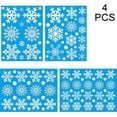 thumbnail image 2 of Adornos para ventanas con copos de nieve blancos, adornos y campanas, calcomanías adhesivas, 2 of 5
