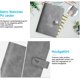 thumbnail image 3 of Cuaderno clásico encuadernado para profesionales modernos Cuaderno de cuero A6 de lujo en color gris claro, 3 of 6