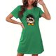 thumbnail image 4 of Camisón corto de talla grande para mujer, camisón de manga corta con estampado de pecho a la moda, camisón para mujer, 4 of 5