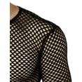thumbnail image 7 of haxmnou men's long sleeve see through mesh fishnet t shirt casual muscle gym tee blouse black xl, 7 of 7