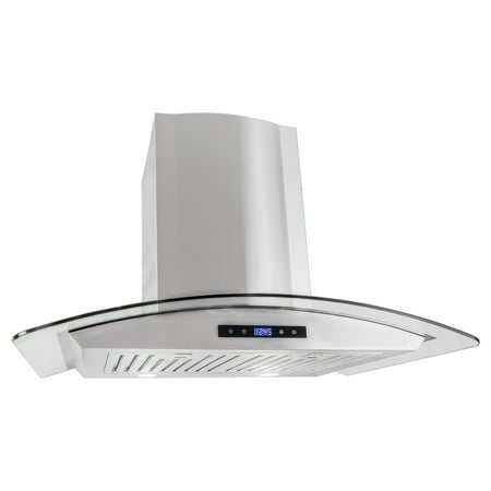 Cosmo 30 In 380 Cfm Ducted Wall Mount Glass Canopy Range Hood With 380 Cfm Ducted Wall Mount Glass Canopy Range Hood With Touch Controls