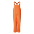 thumbnail image 4 of Cuoff Jumpsuits for Women Fashion Retro Bohemian Art Loose Casual Large Linen Suspender Pants Romper Orange 2XL, 4 of 5