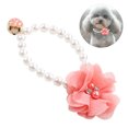 thumbnail image 1 of Collier pour Chien Mode Fausse Fleur Décor Perle Collier pour Animaux Collier pour Chien, 1 of 6