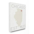 thumbnail image 2 of Stupell  Chicago Est 1833 Stretched Canvas Wall Art 30 x 40, 2 of 5