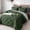 Dark Green, variant on Davulos King Size Comforter Sets,7-Piece Beds in a Bag King Bed Sets, Soft Microfiber Diamond-Quilted Complete Black Bedding for Man Women Bedroom