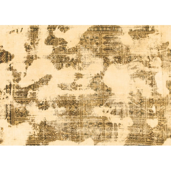 Ahgly Company Indoor Rectangle Abstract Brown Modern Area Rugs, 4' x 6'