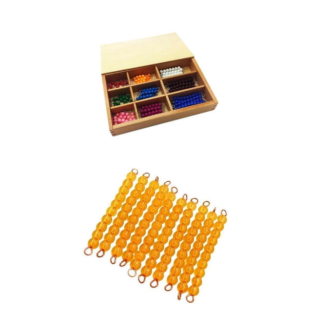 Enseñanza de áticas con de Números 0, Barras de Montessori , Material Educativo ático ños de Macarena Material matemático Montessori