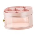 thumbnail image 4 of Caja de cosméticos con cajón de gran apertura, estuche de escritorio para cosméticos, cosméticos visibles pequeño y rosa, 4 of 9