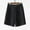 Black, variant on Hvot&aat Women's Business Bermuda Shorts Casual High Waisted Button Summer Work Short Pants Solid Color Suit Shorts